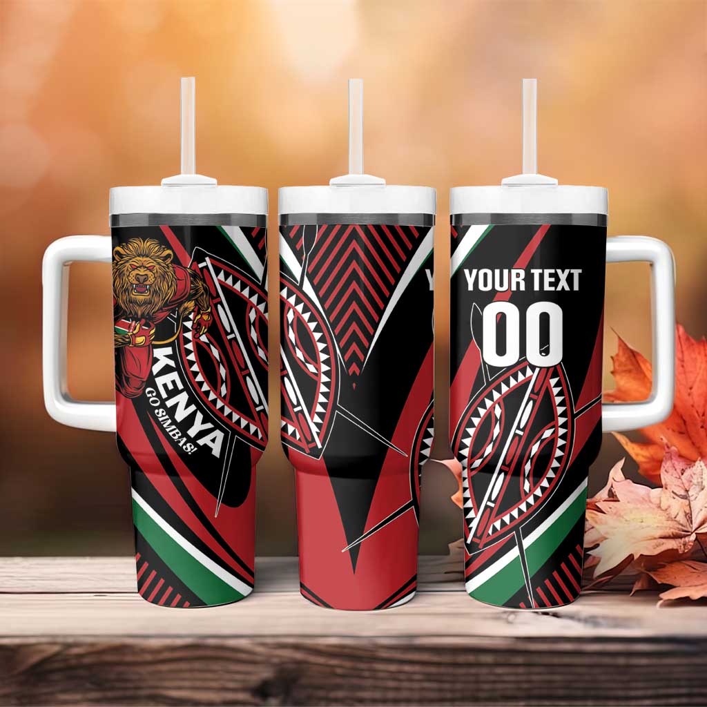 Custom Kenya Rugby Simbas Tumbler With Handle Elevate Your Game
