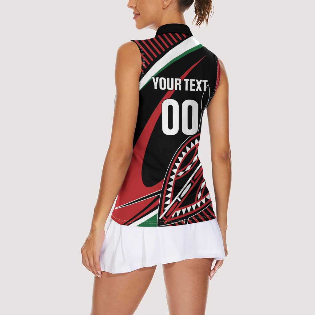 Custom Kenya Rugby Simbas Women Sleeveless Polo Shirt Elevate Your Game
