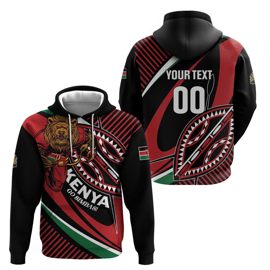 Custom Kenya Rugby Simbas Zip Hoodie Elevate Your Game