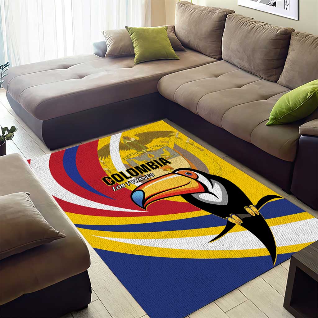 Colombia Rugby Area Rug Los Tucanes Go Champions