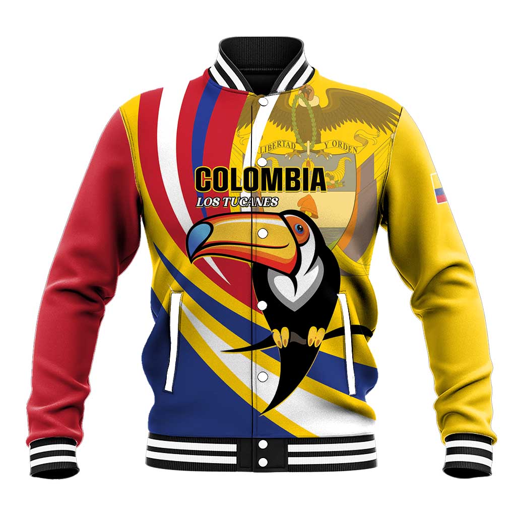Custom Colombia Rugby Baseball Jacket Los Tucanes Go Champions