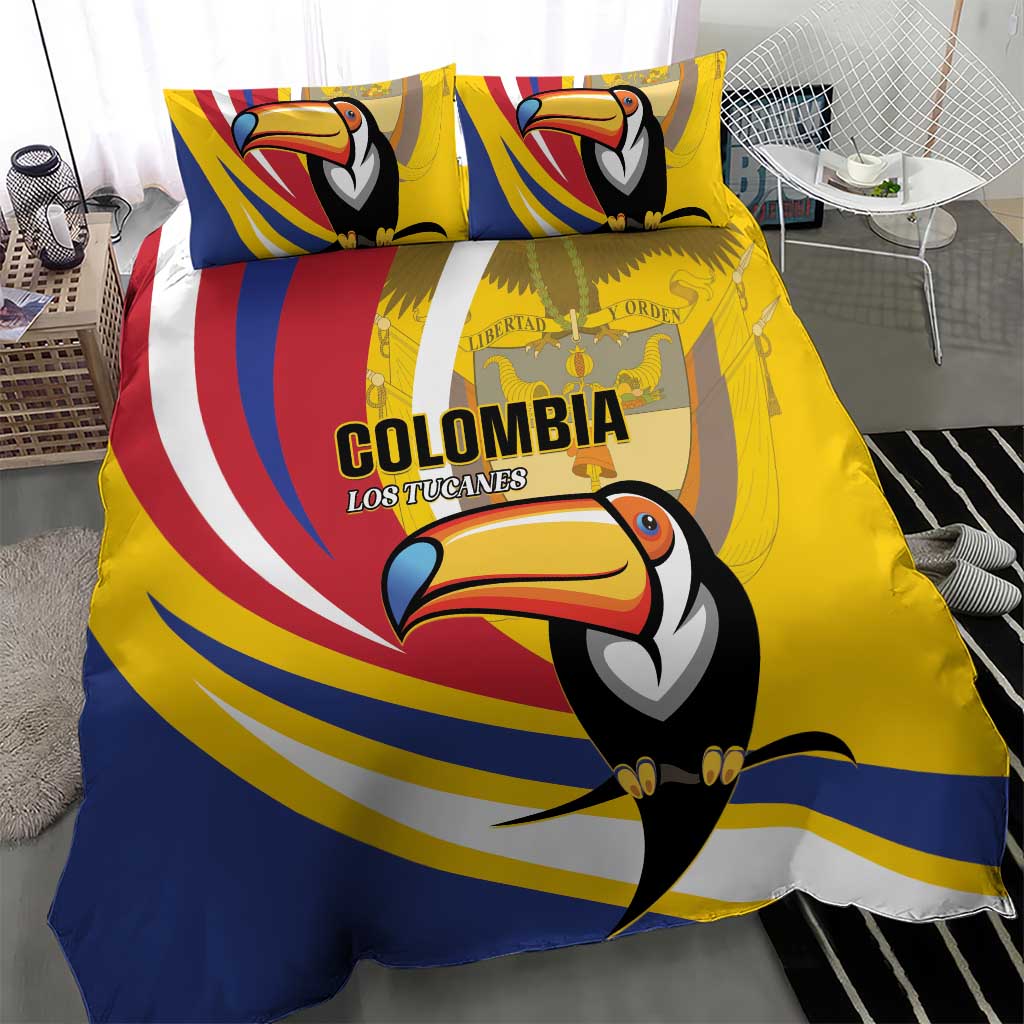 Colombia Rugby Bedding Set Los Tucanes Go Champions