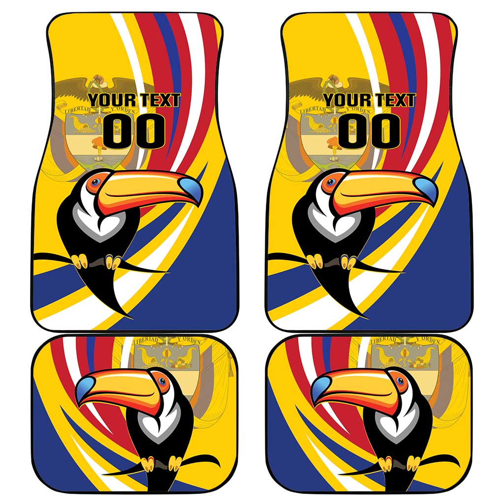 Colombia Rugby Car Mats Los Tucanes Go Champions