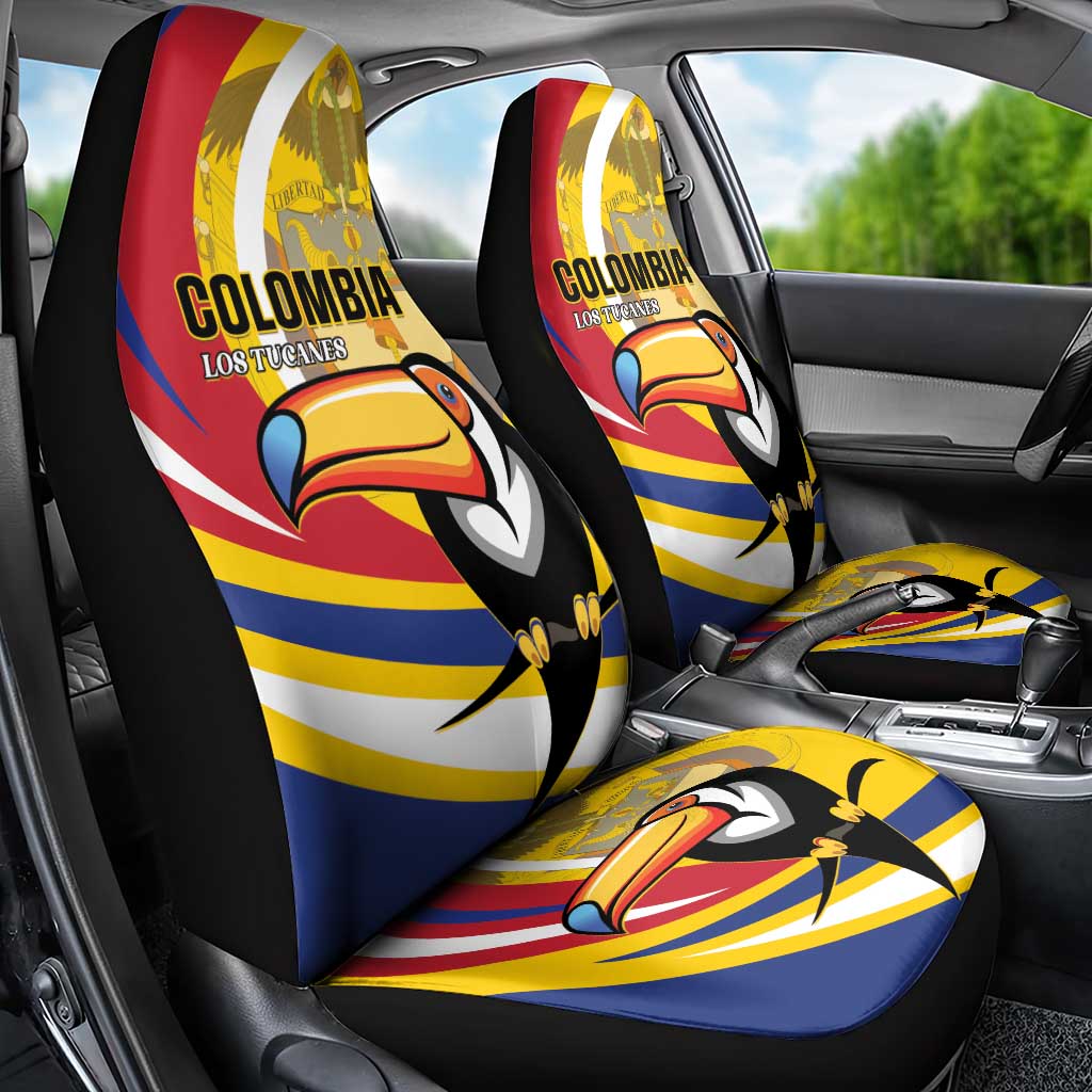 Colombia Rugby Car Seat Cover Los Tucanes Go Champions