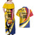 Custom Colombia Rugby Couples Matching Off Shoulder Maxi Dress and Hawaiian Shirt Los Tucanes Go Champions