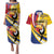 Custom Colombia Rugby Couples Matching Puletasi and Hawaiian Shirt Los Tucanes Go Champions