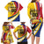 Custom Colombia Rugby Family Matching Long Sleeve Bodycon Dress and Hawaiian Shirt Los Tucanes Go Champions