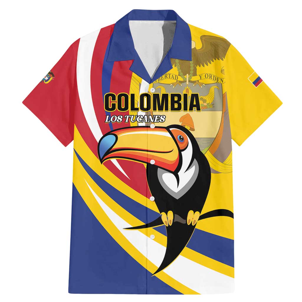 Custom Colombia Rugby Family Matching Mermaid Dress and Hawaiian Shirt Los Tucanes Go Champions