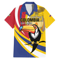 Custom Colombia Rugby Family Matching Mermaid Dress and Hawaiian Shirt Los Tucanes Go Champions