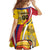 Custom Colombia Rugby Family Matching Off Shoulder Short Dress and Hawaiian Shirt Los Tucanes Go Champions