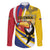 Custom Colombia Rugby Family Matching Off Shoulder Short Dress and Hawaiian Shirt Los Tucanes Go Champions
