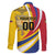 Custom Colombia Rugby Family Matching Off Shoulder Short Dress and Hawaiian Shirt Los Tucanes Go Champions