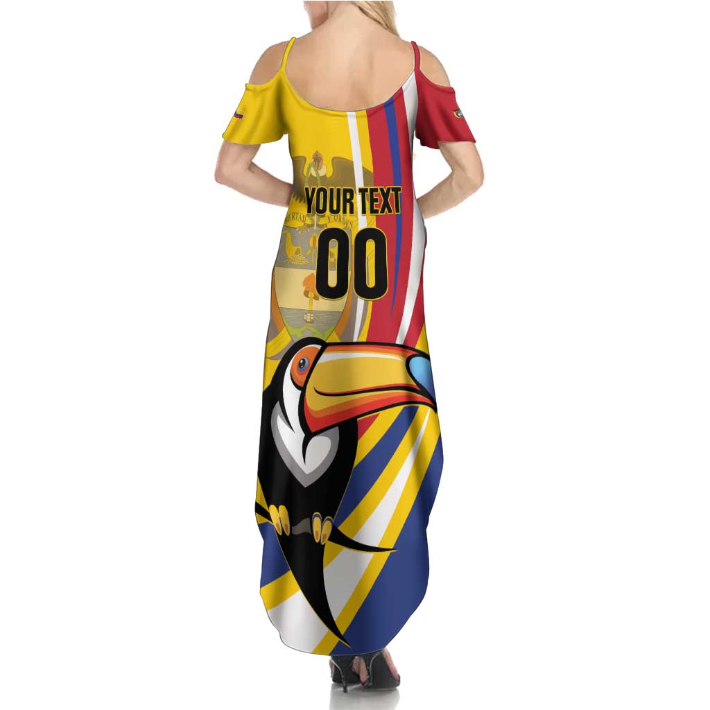 Custom Colombia Rugby Family Matching Summer Maxi Dress and Hawaiian Shirt Los Tucanes Go Champions