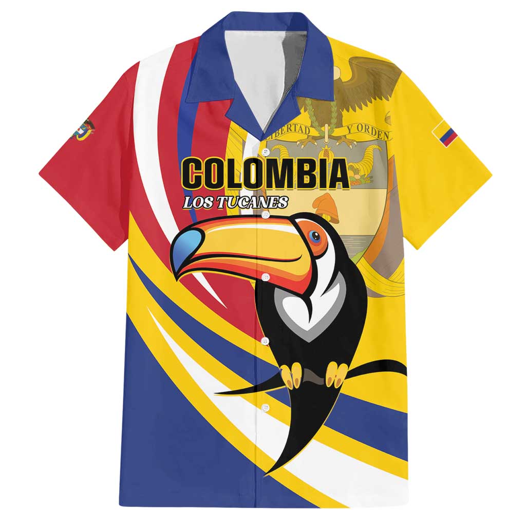 Custom Colombia Rugby Hawaiian Shirt Los Tucanes Go Champions