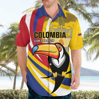 Custom Colombia Rugby Hawaiian Shirt Los Tucanes Go Champions