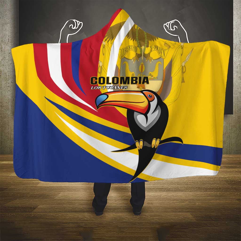 Colombia Rugby Hooded Blanket Los Tucanes Go Champions