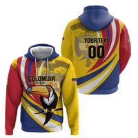 Custom Colombia Rugby Hoodie Los Tucanes Go Champions