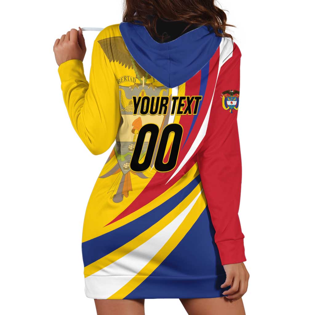Custom Colombia Rugby Hoodie Dress Los Tucanes Go Champions