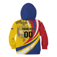 Custom Colombia Rugby Kid Hoodie Los Tucanes Go Champions