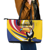 Colombia Rugby Leather Tote Bag Los Tucanes Go Champions