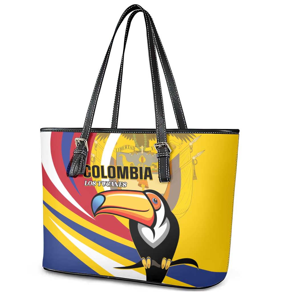 Colombia Rugby Leather Tote Bag Los Tucanes Go Champions
