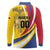 Custom Colombia Rugby Long Sleeve Polo Shirt Los Tucanes Go Champions