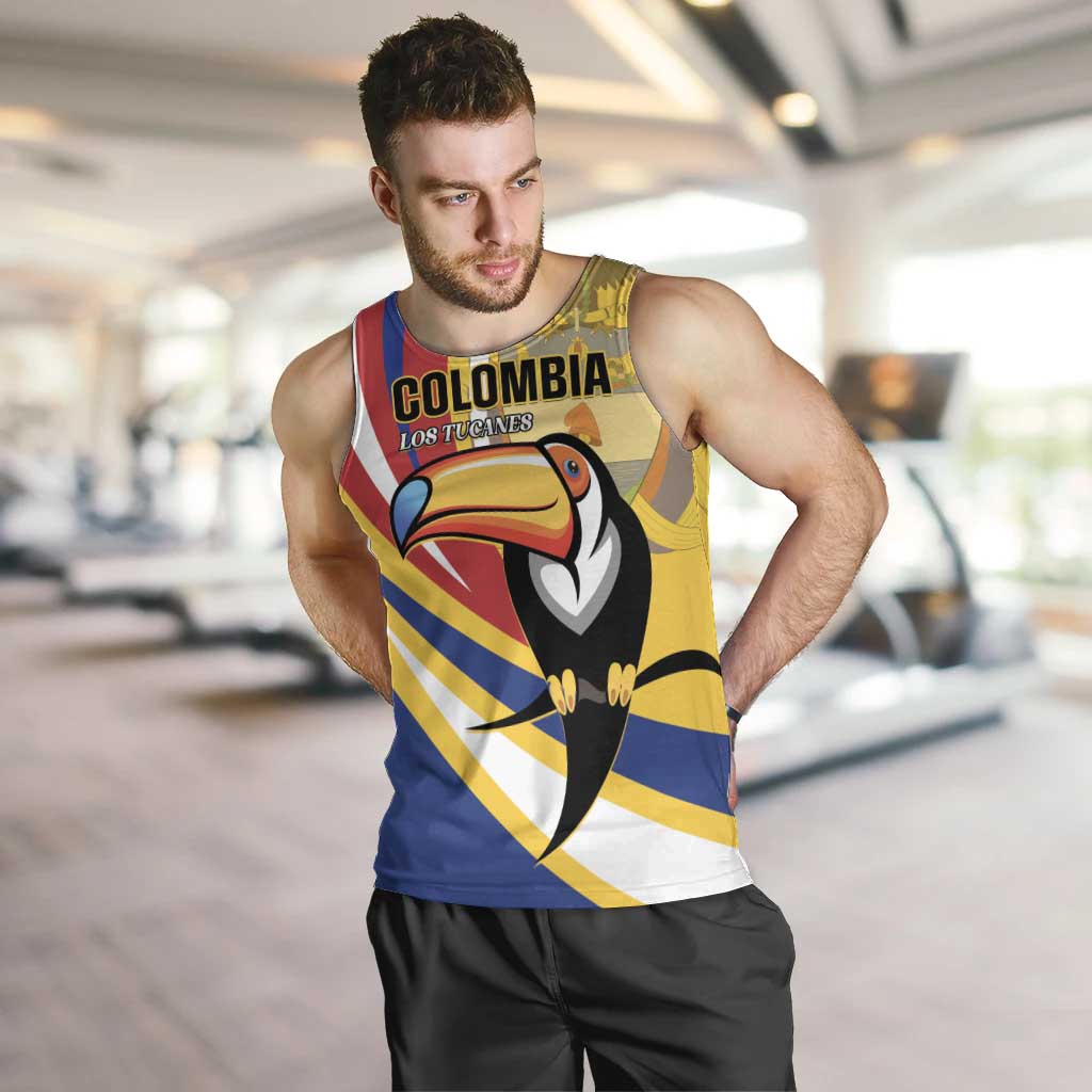 Custom Colombia Rugby Men Tank Top Los Tucanes Go Champions