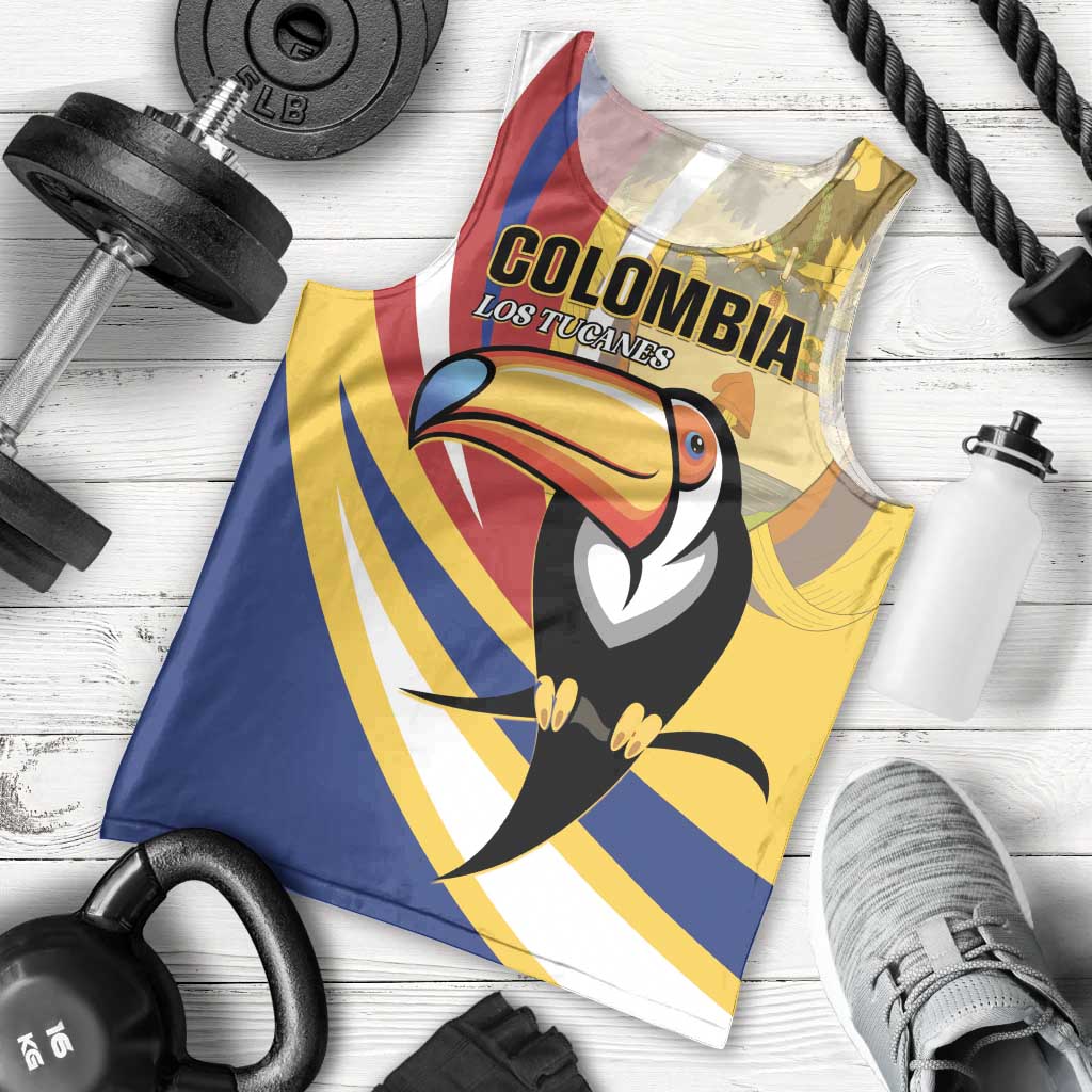 Custom Colombia Rugby Men Tank Top Los Tucanes Go Champions