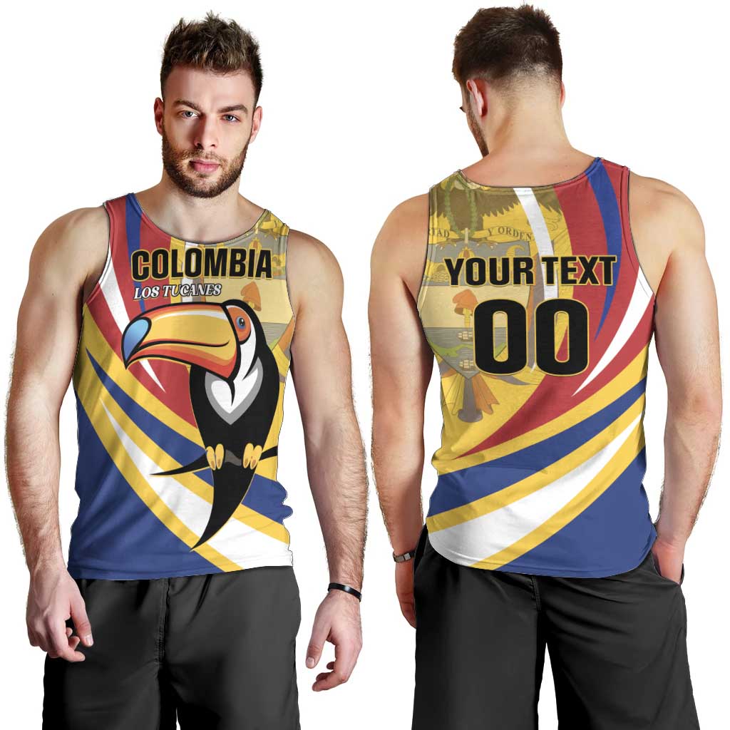 Custom Colombia Rugby Men Tank Top Los Tucanes Go Champions