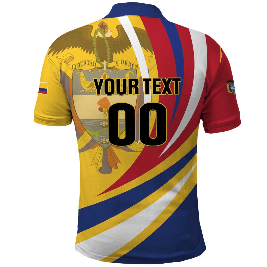 Custom Colombia Rugby Polo Shirt Los Tucanes Go Champions