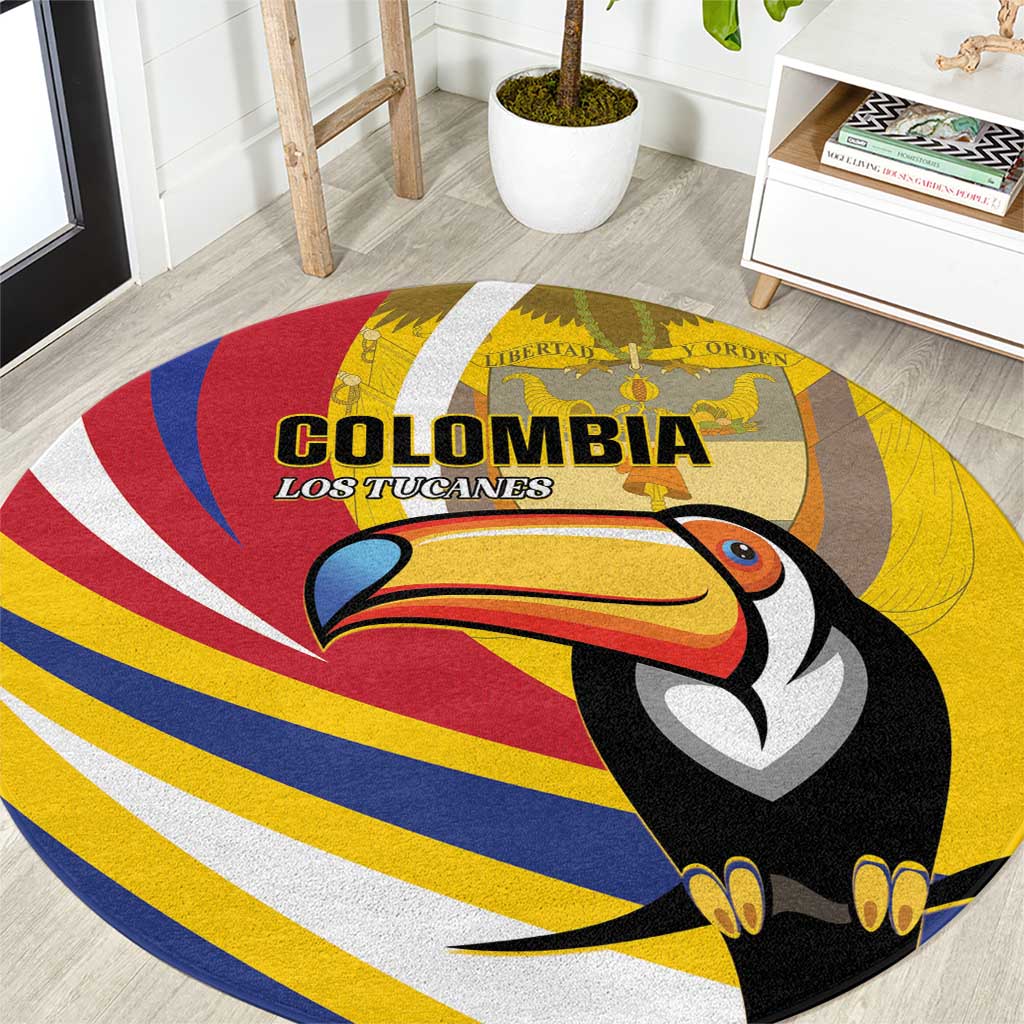Colombia Rugby Round Carpet Los Tucanes Go Champions