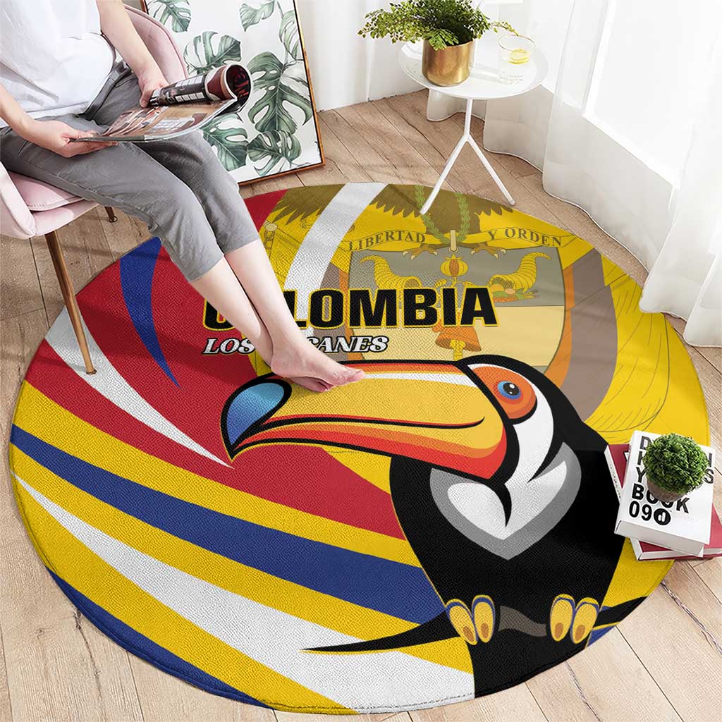 Colombia Rugby Round Carpet Los Tucanes Go Champions