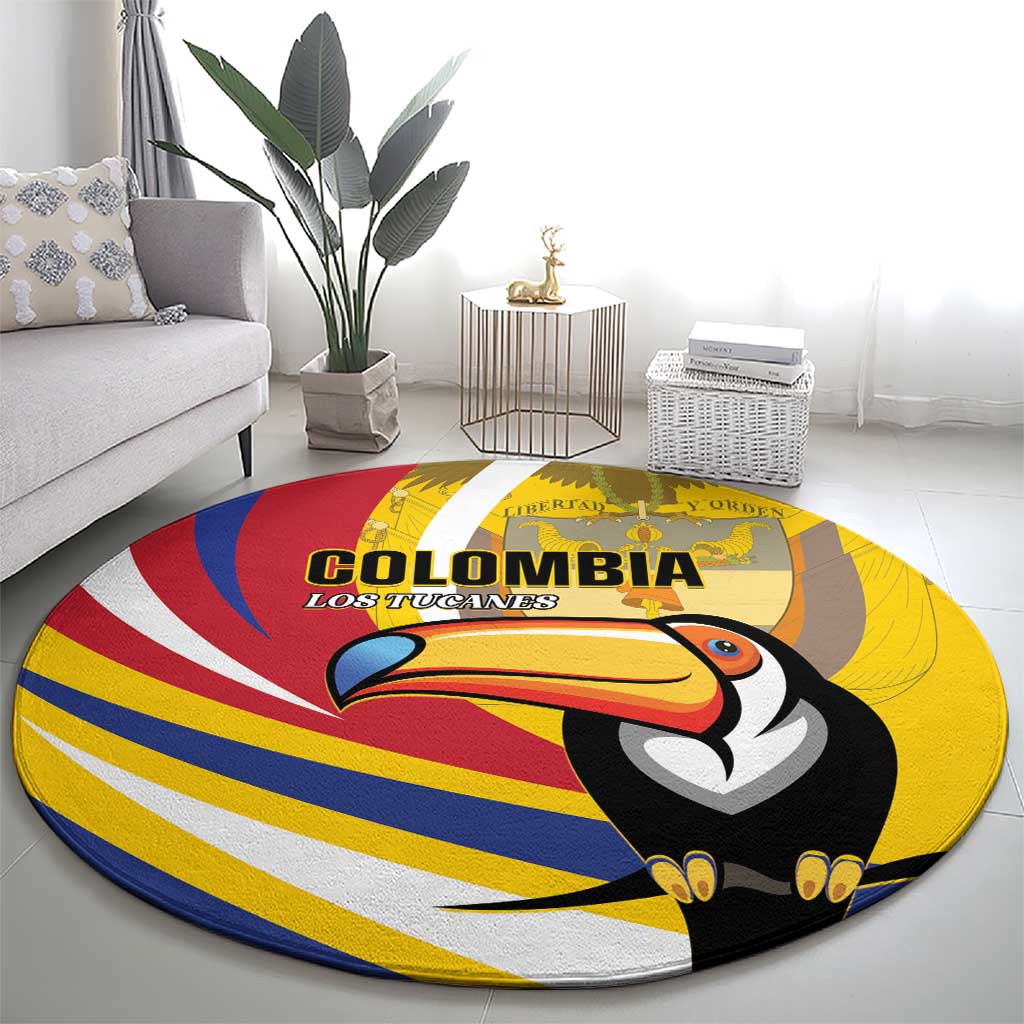 Colombia Rugby Round Carpet Los Tucanes Go Champions