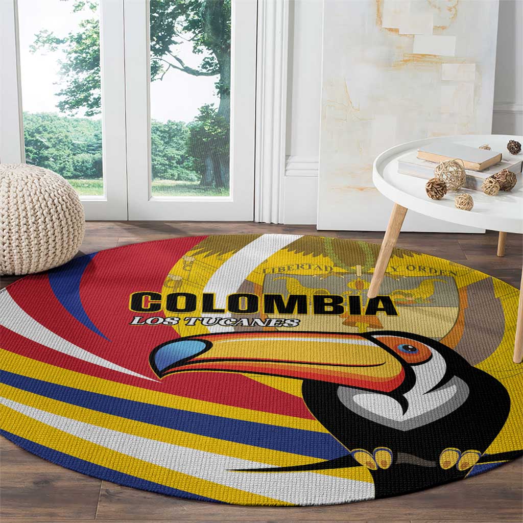 Colombia Rugby Round Carpet Los Tucanes Go Champions