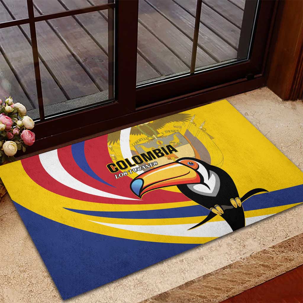 Colombia Rugby Rubber Doormat Los Tucanes Go Champions