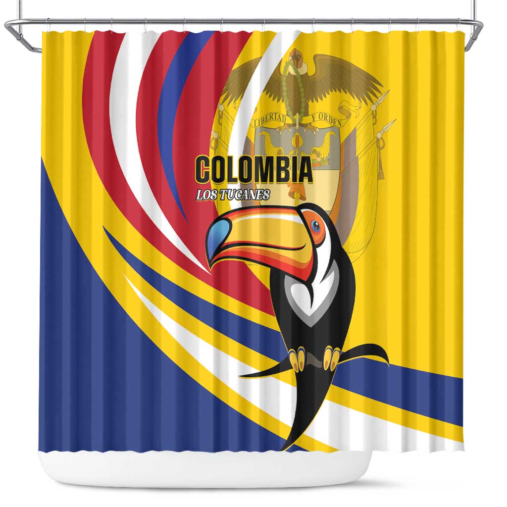 Colombia Rugby Shower Curtain Los Tucanes Go Champions