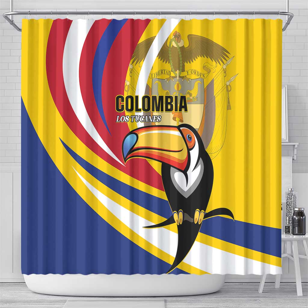 Colombia Rugby Shower Curtain Los Tucanes Go Champions