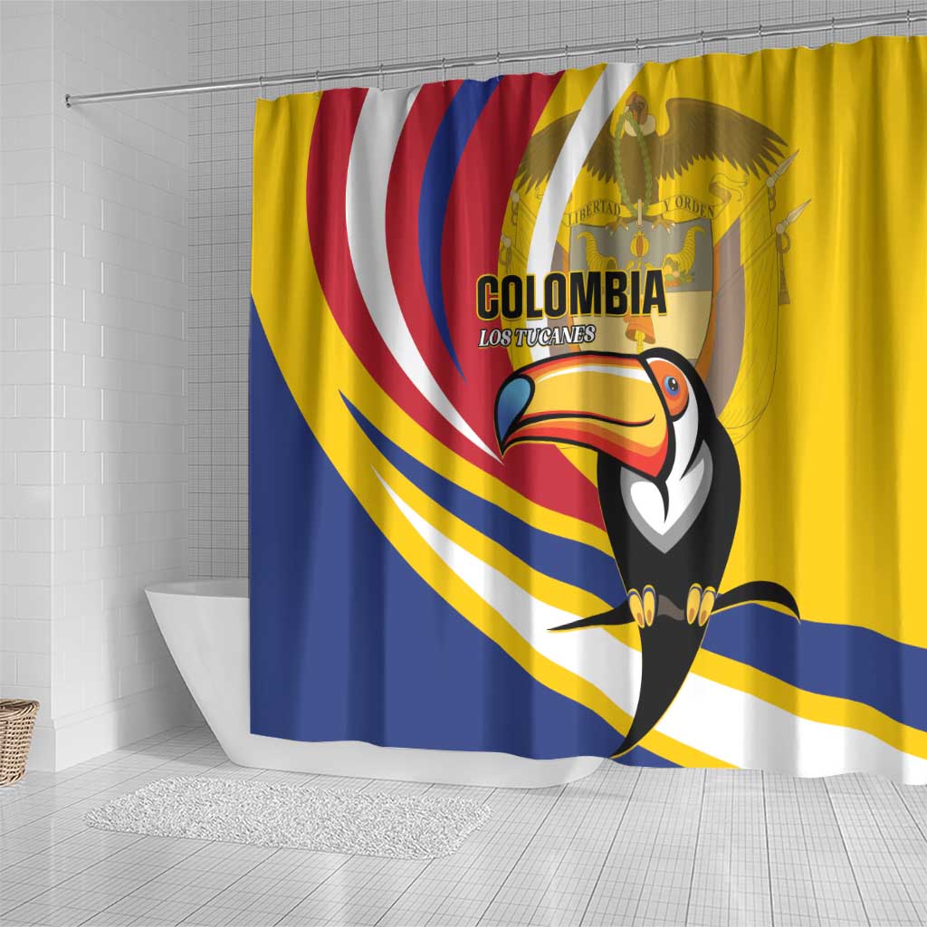 Colombia Rugby Shower Curtain Los Tucanes Go Champions