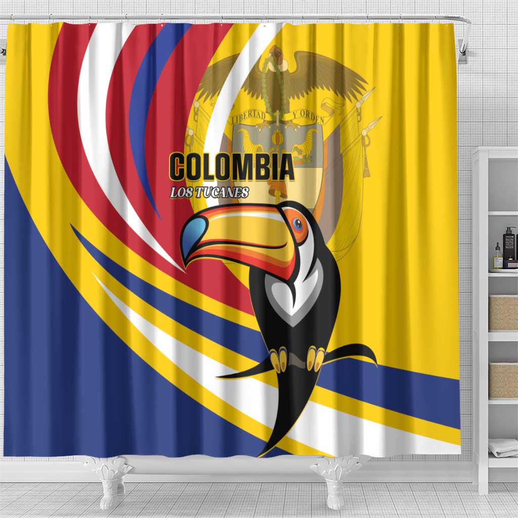 Colombia Rugby Shower Curtain Los Tucanes Go Champions