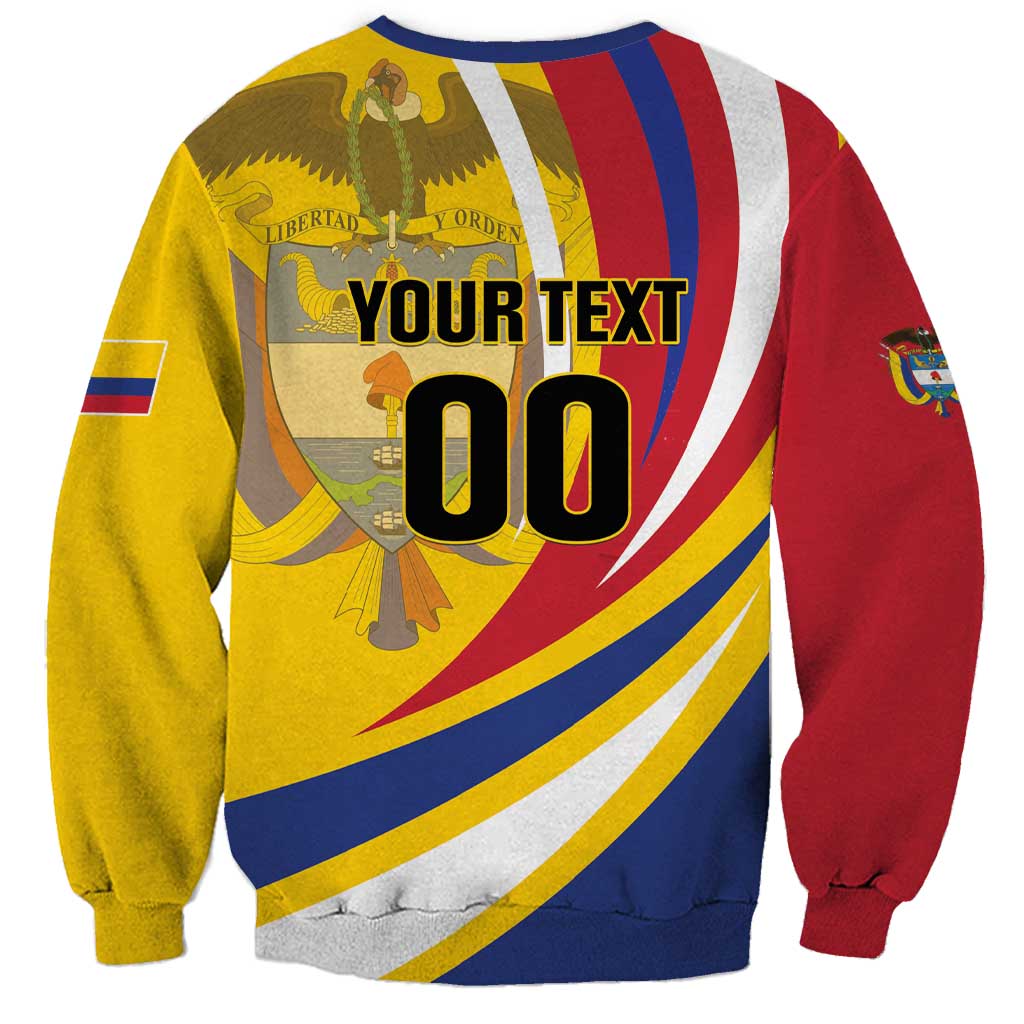 Custom Colombia Rugby Sweatshirt Los Tucanes Go Champions