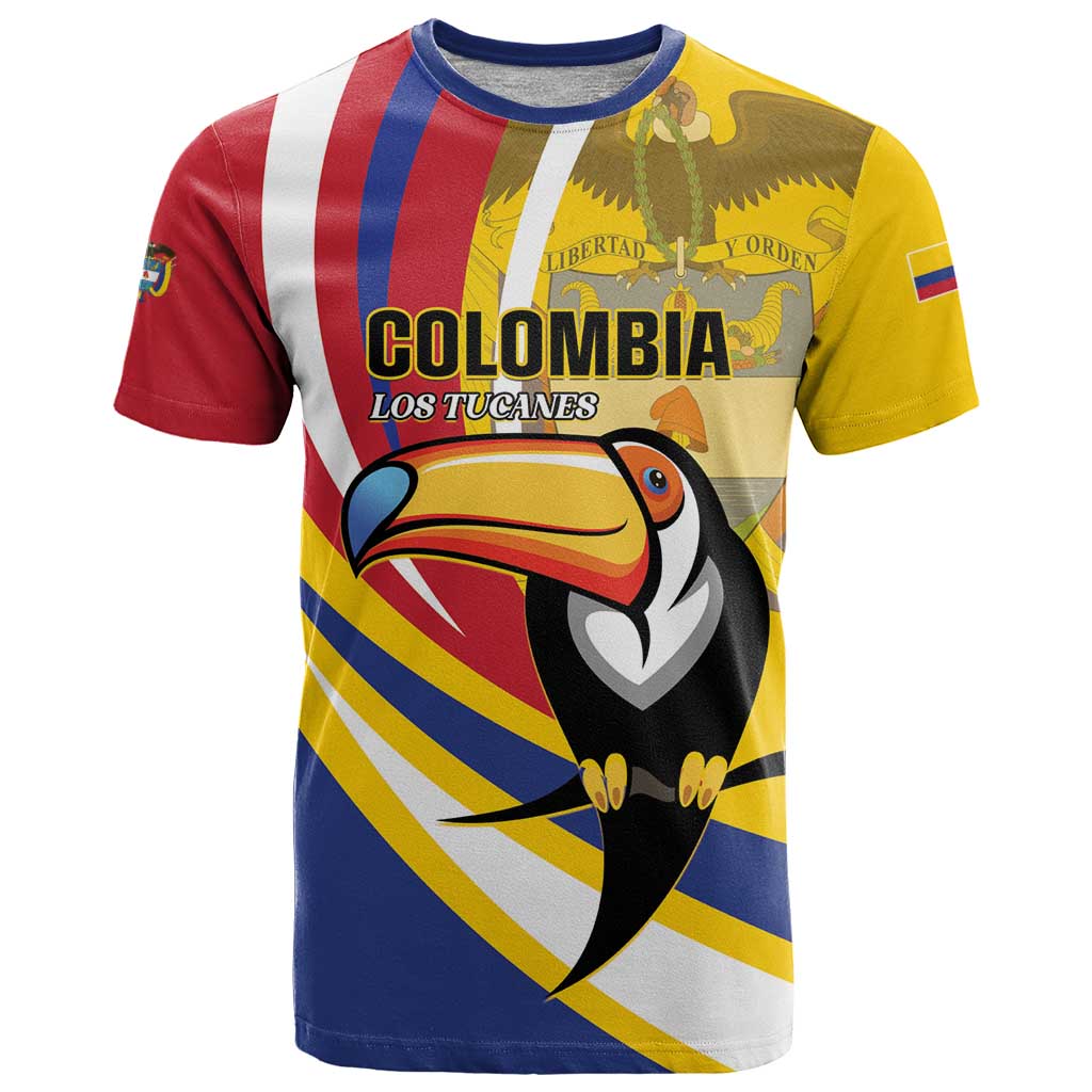 Custom Colombia Rugby T Shirt Los Tucanes Go Champions