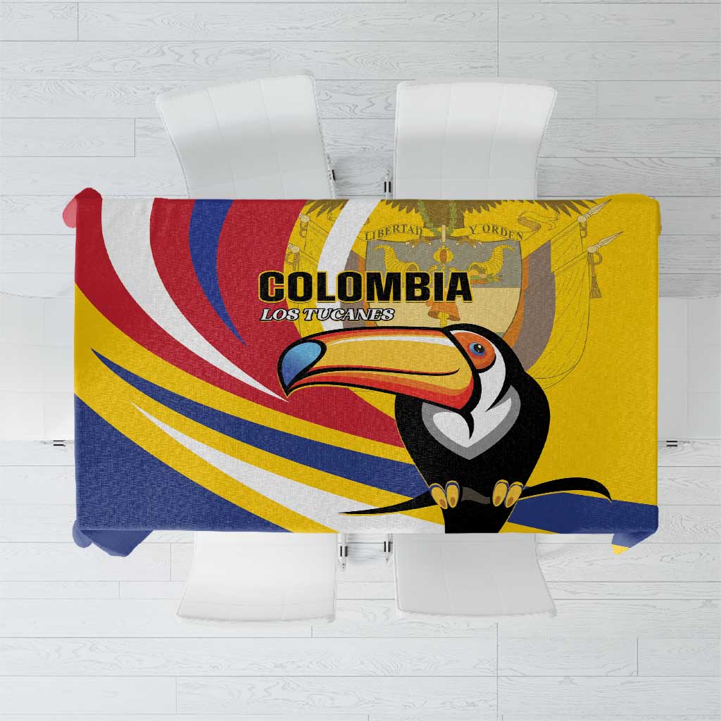 Colombia Rugby Tablecloth Los Tucanes Go Champions