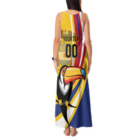 Custom Colombia Rugby Tank Maxi Dress Los Tucanes Go Champions