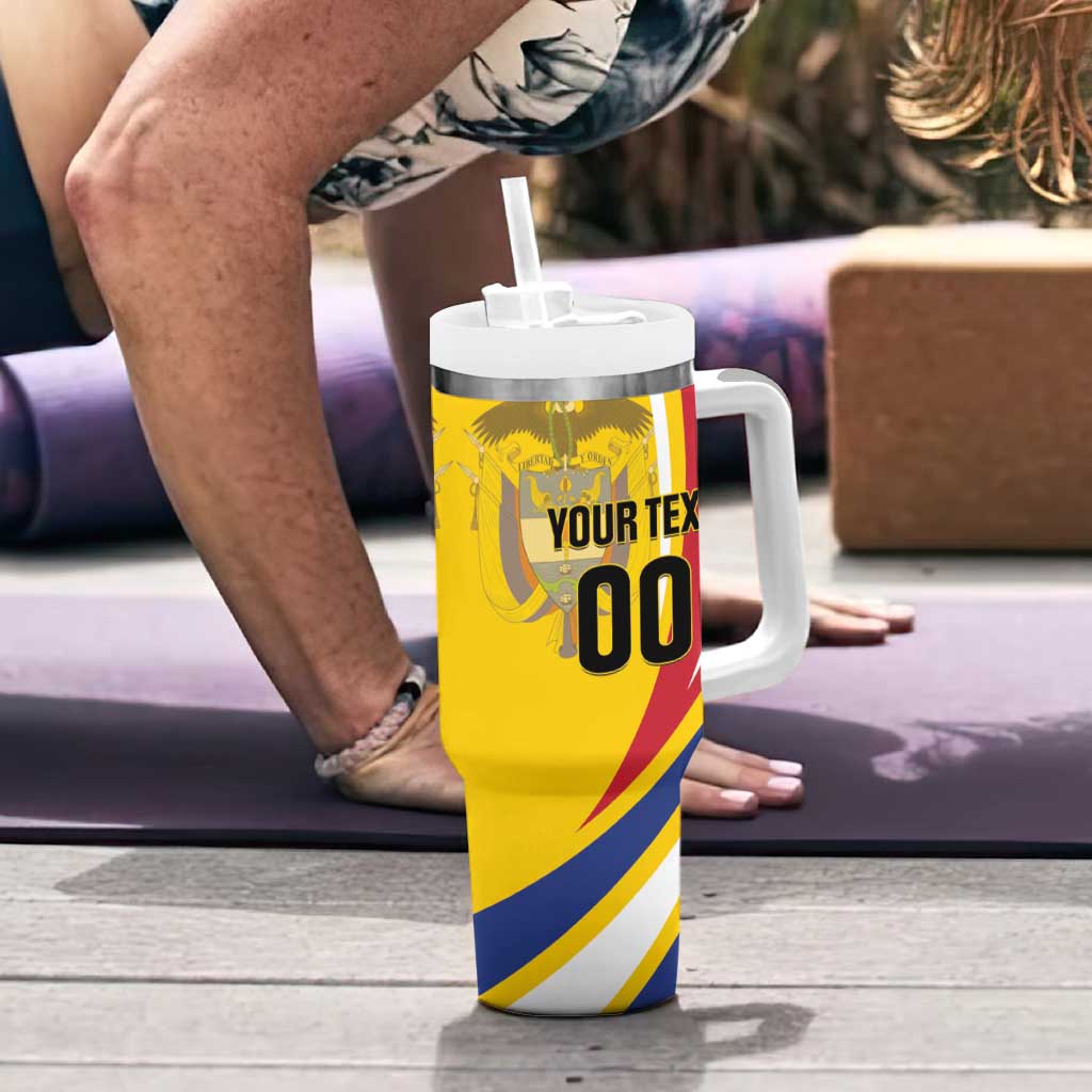 Custom Colombia Rugby Tumbler With Handle Los Tucanes Go Champions