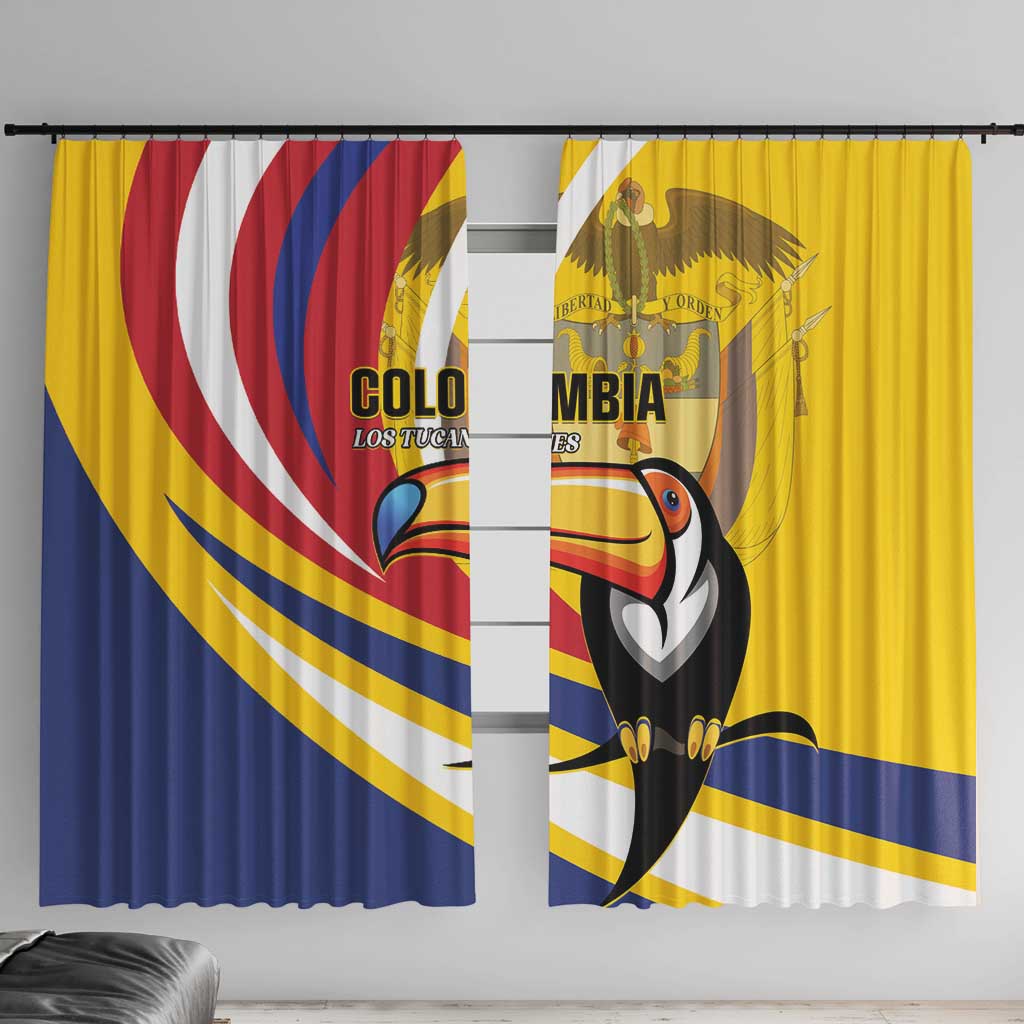 Colombia Rugby Window Curtain Los Tucanes Go Champions