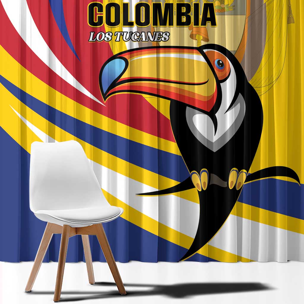 Colombia Rugby Window Curtain Los Tucanes Go Champions