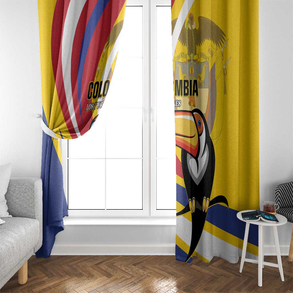 Colombia Rugby Window Curtain Los Tucanes Go Champions