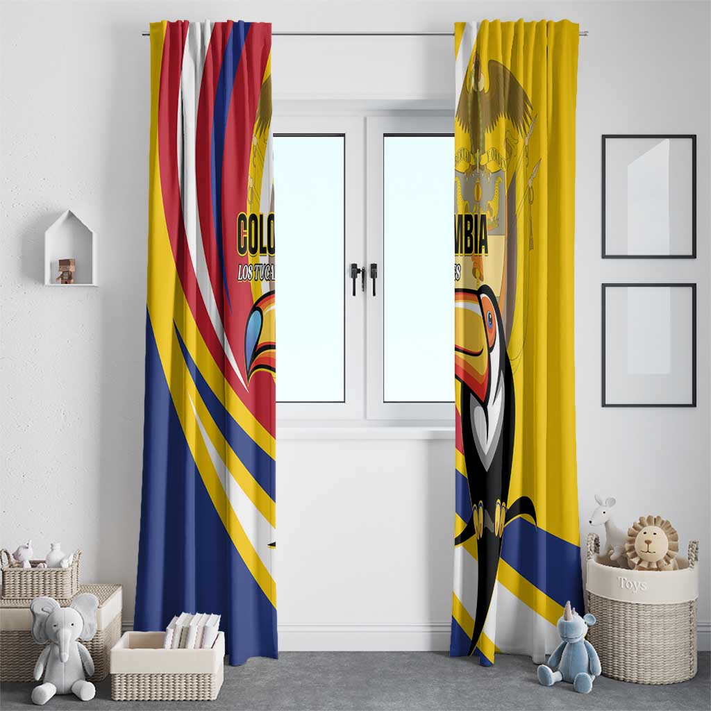 Colombia Rugby Window Curtain Los Tucanes Go Champions
