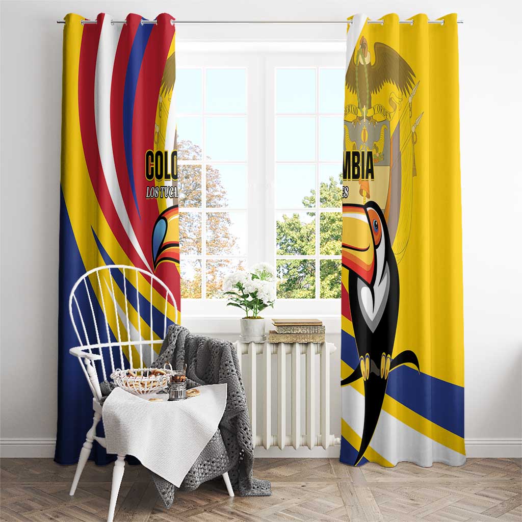 Colombia Rugby Window Curtain Los Tucanes Go Champions