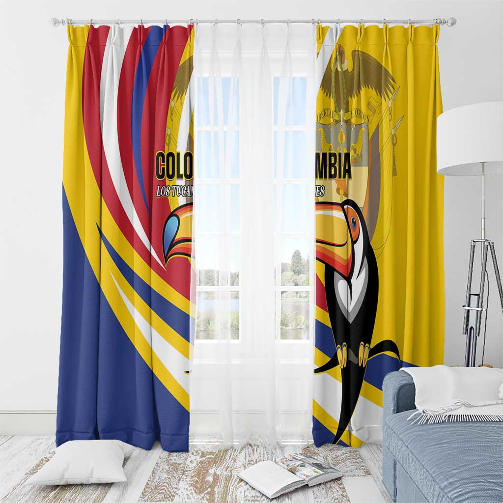 Colombia Rugby Window Curtain Los Tucanes Go Champions